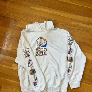 Man’s white hoodie